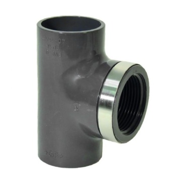 Georg Fischer PVCu Metric Tee 90° Plain x Thread