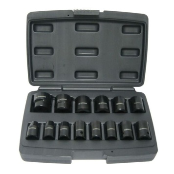 Box Of 14 Sockets For 1/2" Square Impact Wrenches