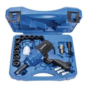 Air Impact Wrench With Extended Anvil - Twin Hammer In A Case