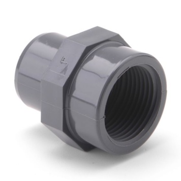 PVCu Adaptor Plain M x Thread F
