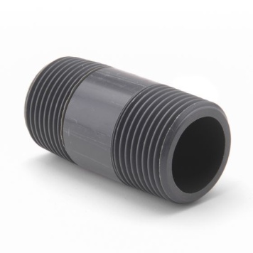 PVCu Barrel Nipple Threaded
