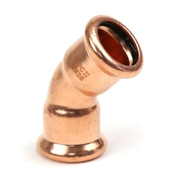 Copper Press Fit Elbow 45