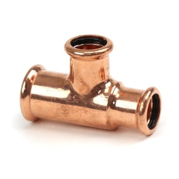 Copper Press Fit Offset Reducing Tee