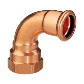 Copper Press Fit Female Threaded Elbow 90