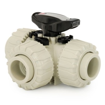 Durapipe PPh 3-Way Ball Valve L-Port EPDM Plain