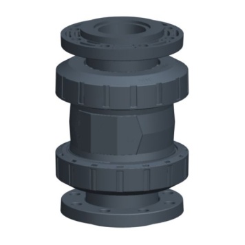 Georg Fischer PVCu Metric Spring Loaded Check Valve EPDM Backing Flange