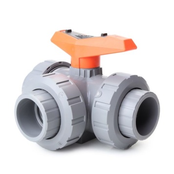 GF ABS 3-Way Ball Valve L Port EPDM