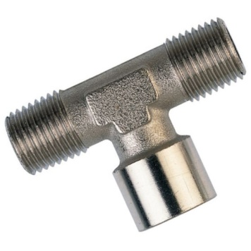 Tee 90° Branch Female BSPP x Male BSPT