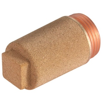 Kelm Coned Brass Square Head Silencer BSPP