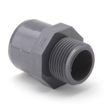 PVC Metric Adaptor Plain F x Thread M