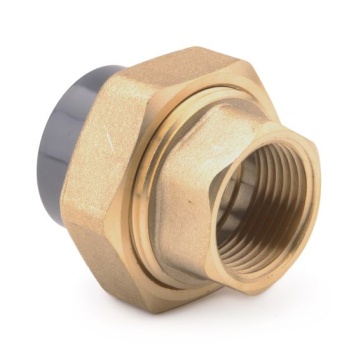 PVC Metric Composite Union Plain F x Thread F Brass