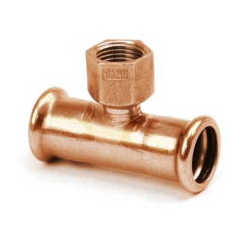 Copper Press Fit Female Threaded Tee