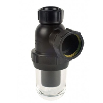 Vulcathene Anti-Siphon Glass Bottle Trap