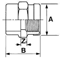 dp pvcc union plain brass female bsp threaded diagram