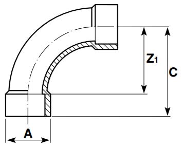 Short Bend 90° | Fittings | Superflo ABS | Durapipe