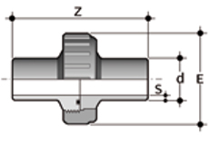 Durapipe Polypropylene Butt Fusion PN10 Socket Union Plain
