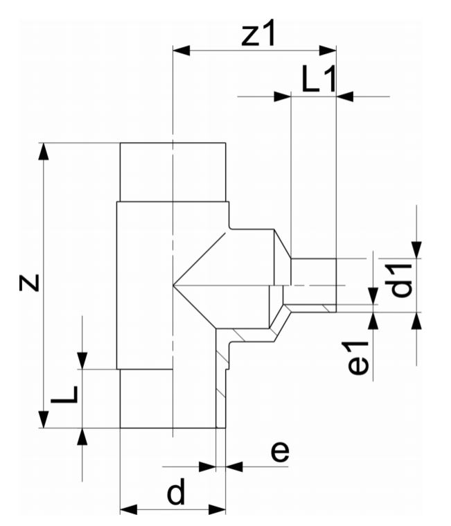 GF-ecofit-bf-long-reducing-tee-welded-90-diagram