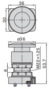 Palm Button BSPP | Manual 3/2 Way Valves | Pneumatic