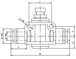 speed control valve tube x tube 16bar